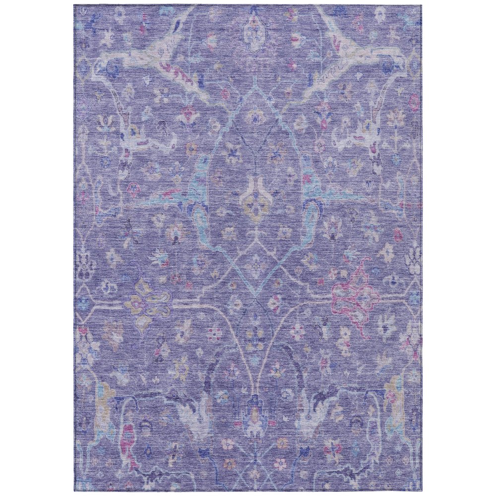 Machine Washable Indoor/Outdoor Chantille ACN2232 Purple 2'6" x 3'10" Rug. Picture 1