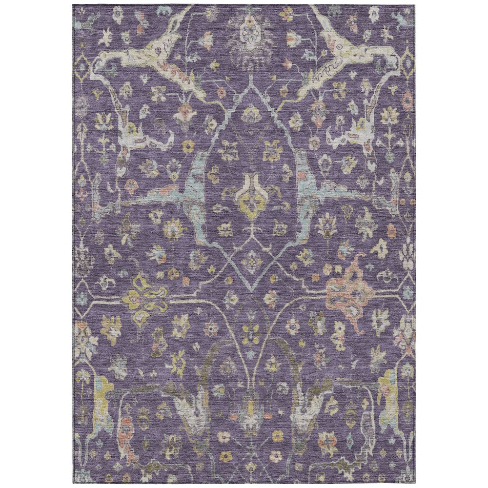 Machine Washable Indoor/Outdoor Chantille ACN2233 Purple 2'6" x 3'10" Rug. Picture 1
