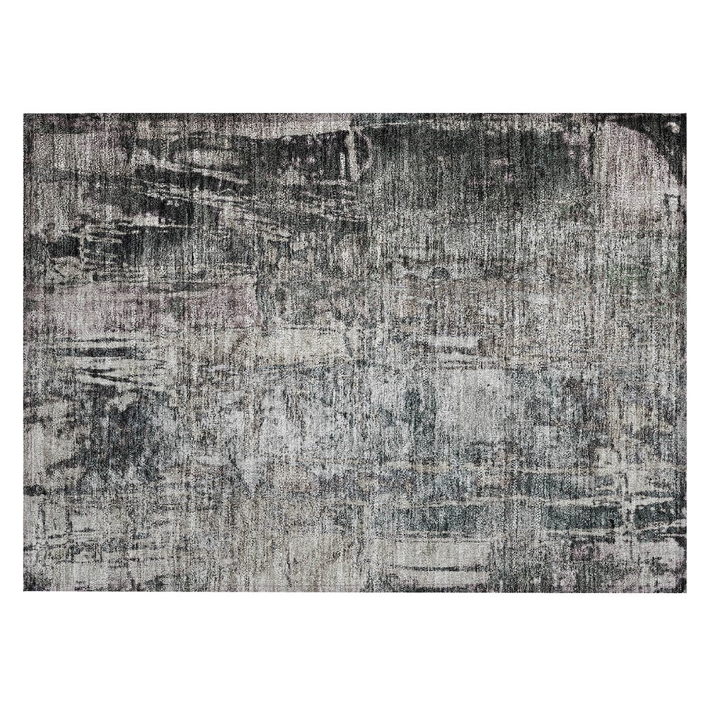 Machine Washable Indoor/Outdoor Chantille ACN2236 Gray 1'8" x 2'6" Rug. Picture 1