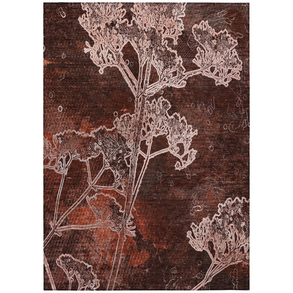Machine Washable Indoor/Outdoor Chantille ACN2239 Red 2'6" x 3'10" Rug. Picture 1