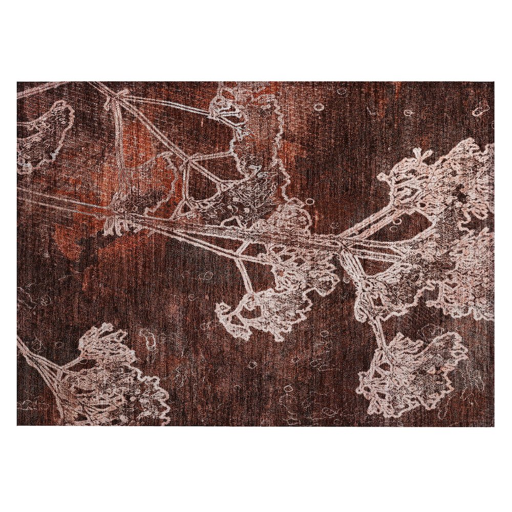 Machine Washable Indoor/Outdoor Chantille ACN2239 Red 1'8" x 2'6" Rug. Picture 1