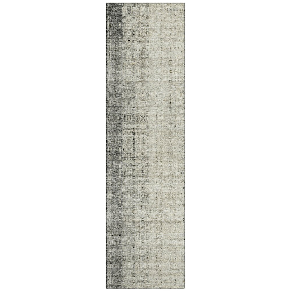 Machine Washable Indoor/Outdoor Chantille ACN2240 Brown 2'3" x 7'6" Runner Rug. Picture 1