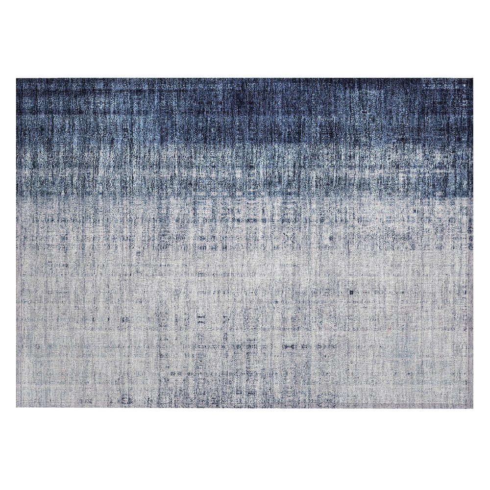 Machine Washable Indoor/Outdoor Chantille ACN2240 Blue 1'8" x 2'6" Rug. Picture 1