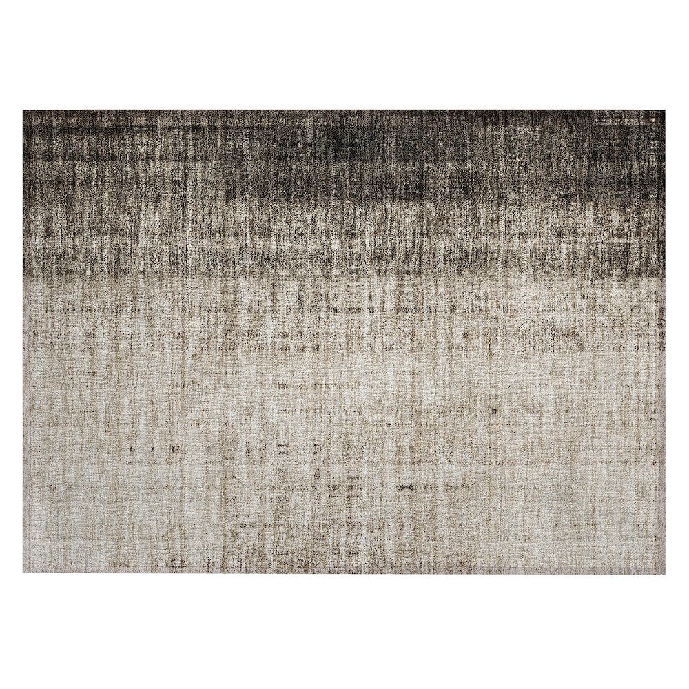 Machine Washable Indoor/Outdoor Chantille ACN2240 Brown 1'8" x 2'6" Rug. Picture 1