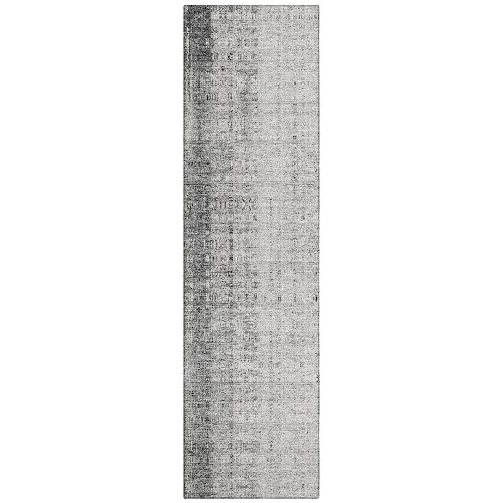 Machine Washable Indoor/Outdoor Chantille ACN2240 Gray 2'3" x 7'6" Runner Rug. Picture 1
