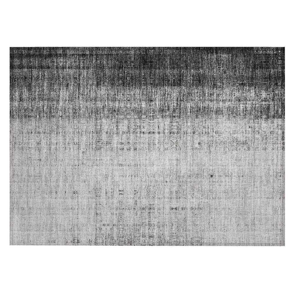Machine Washable Indoor/Outdoor Chantille ACN2240 Gray 1'8" x 2'6" Rug. Picture 1