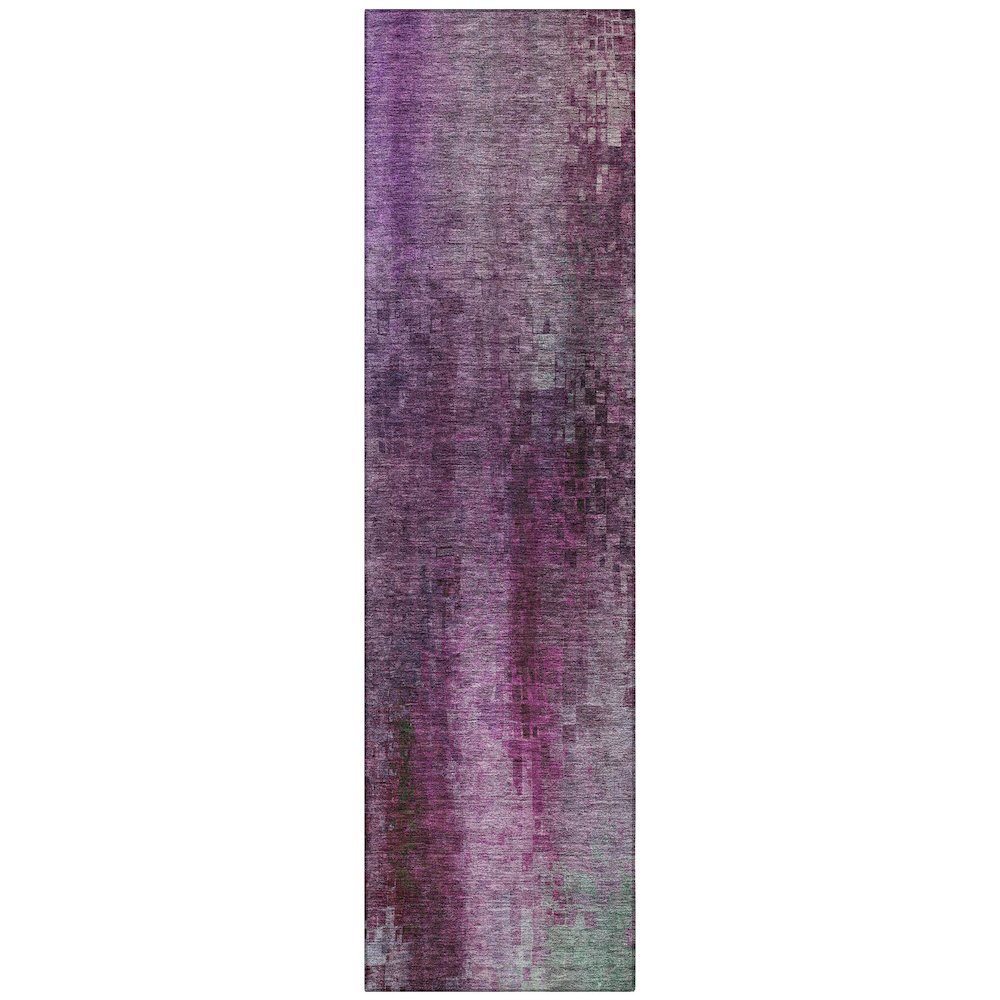 Machine Washable Indoor/Outdoor Chantille ACN2241 Purple 2'3" x 7'6" Runner Rug. Picture 1