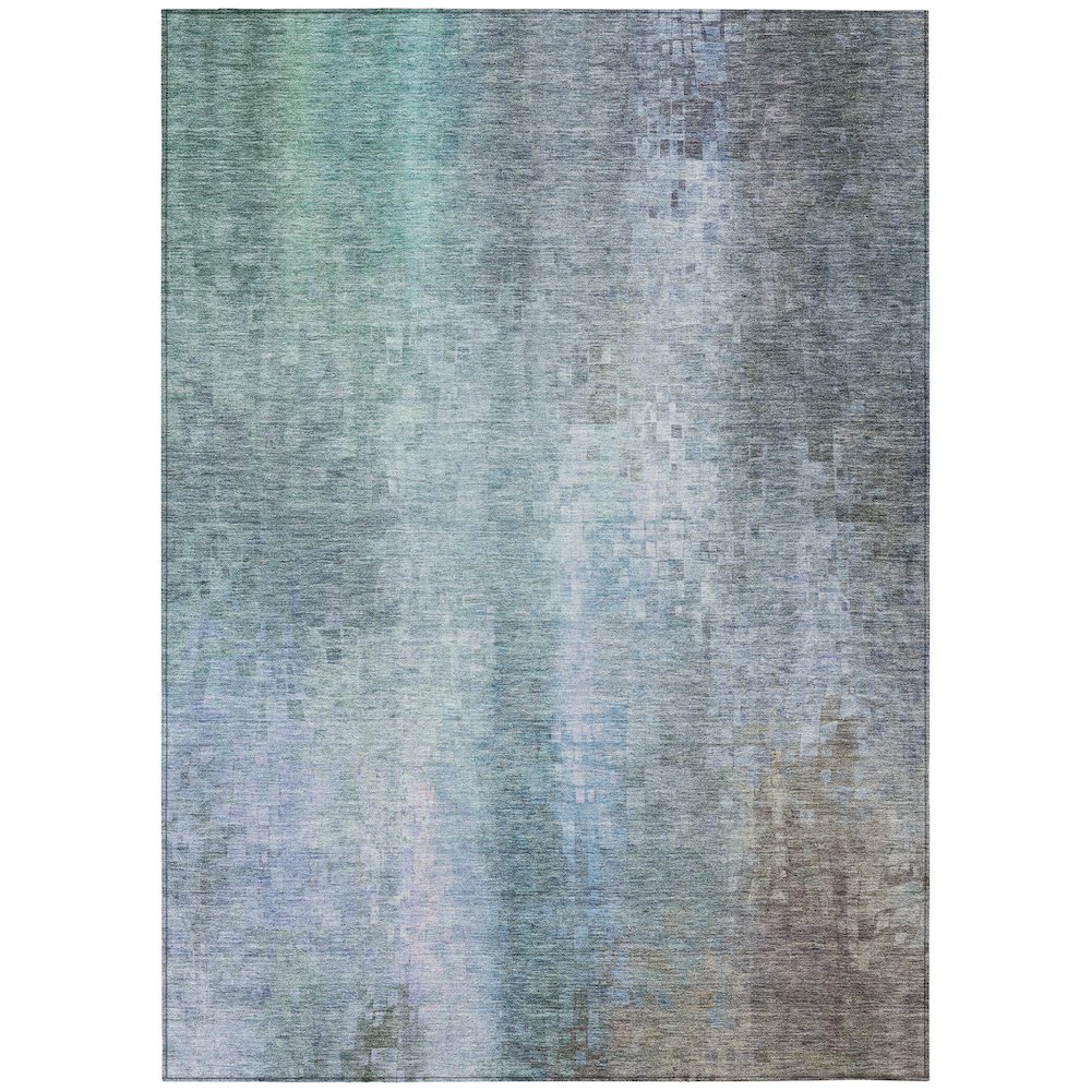 Machine Washable Indoor/Outdoor Chantille ACN2241 Blue 2'6" x 3'10" Rug. Picture 1