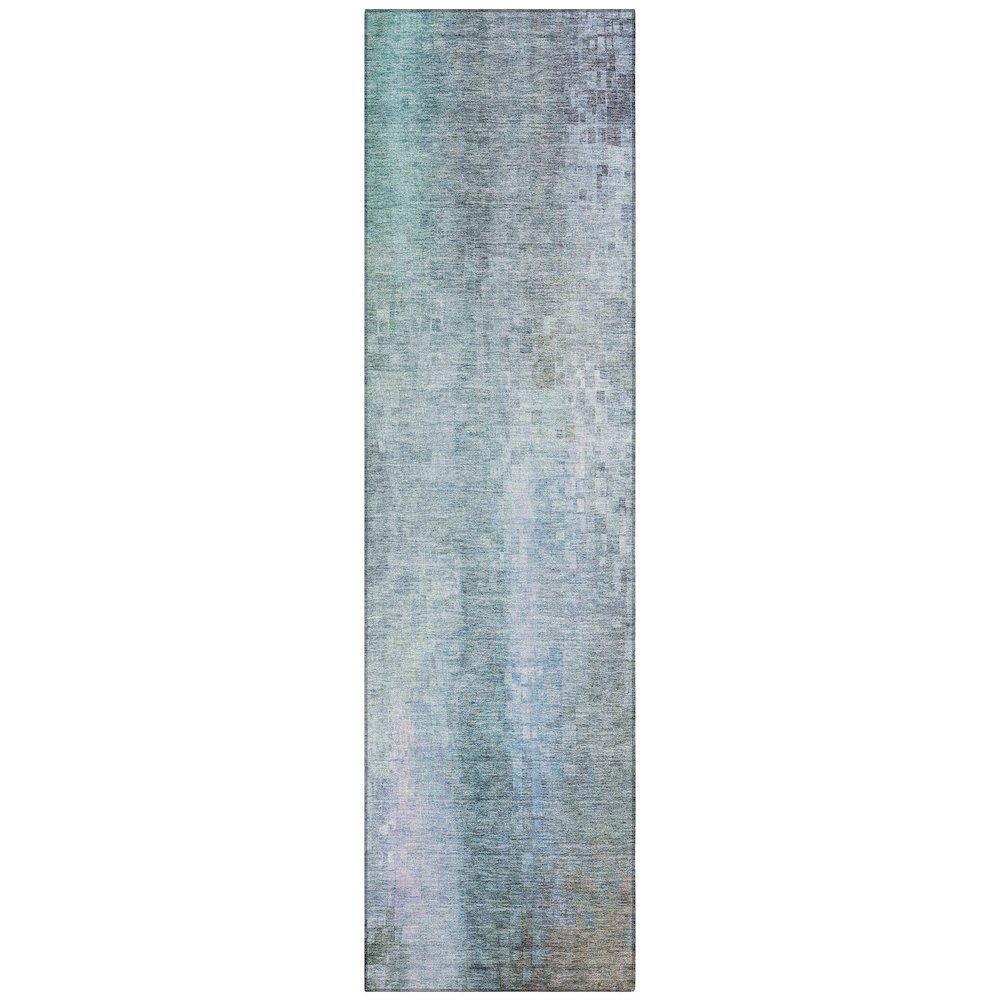 Machine Washable Indoor/Outdoor Chantille ACN2241 Blue 2'3" x 7'6" Runner Rug. Picture 1
