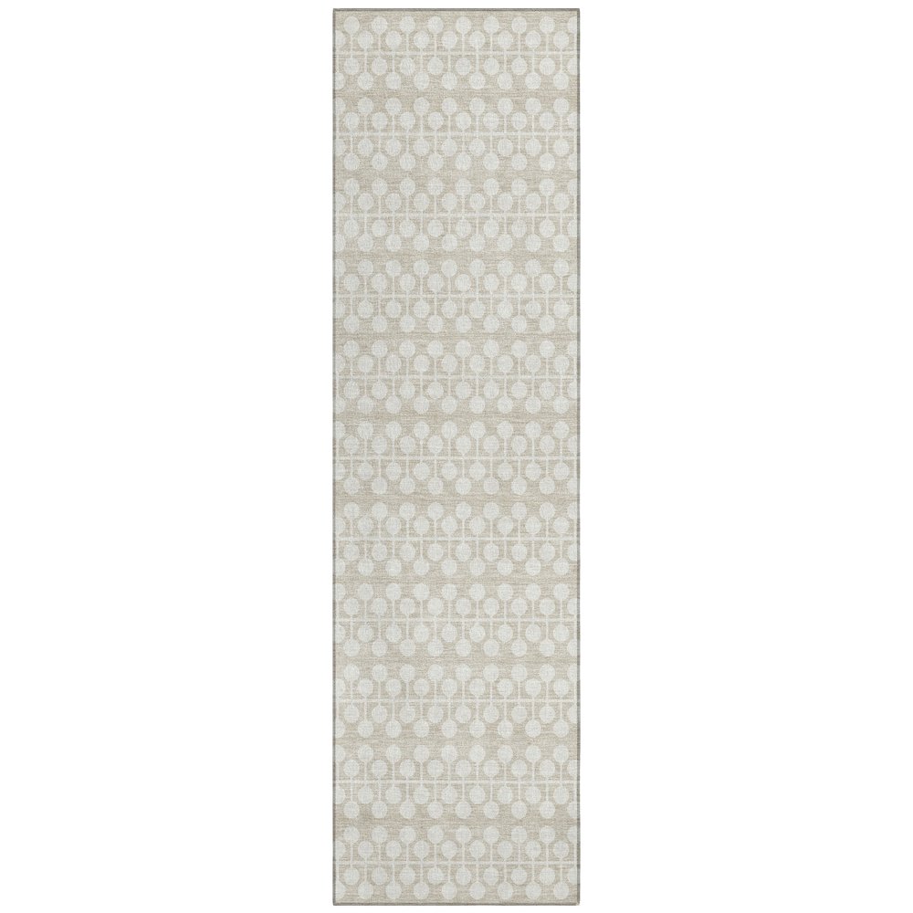 Machine Washable Indoor/Outdoor Chantille ACN2247 Brown 2'3" x 7'6" Runner Rug. Picture 1