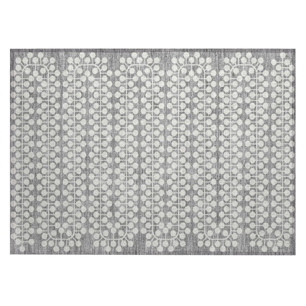 Machine Washable Indoor/Outdoor Chantille ACN2247 Gray 1'8" x 2'6" Rug. Picture 1