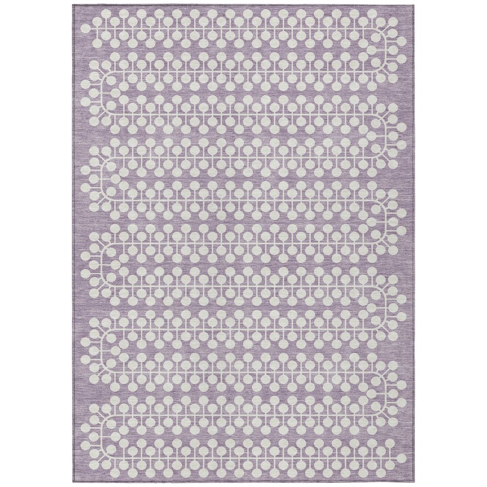 Machine Washable Indoor/Outdoor Chantille ACN2247 Purple 2'6" x 3'10" Rug. Picture 1