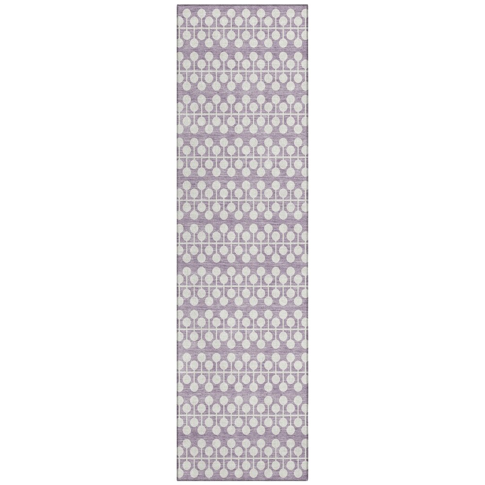 Machine Washable Indoor/Outdoor Chantille ACN2247 Purple 2'3" x 7'6" Runner Rug. Picture 1