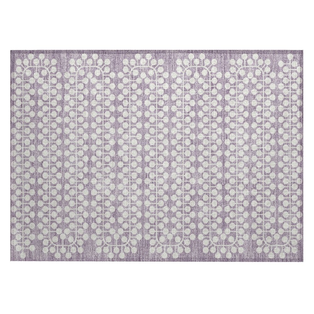 Machine Washable Indoor/Outdoor Chantille ACN2247 Purple 1'8" x 2'6" Rug. Picture 1