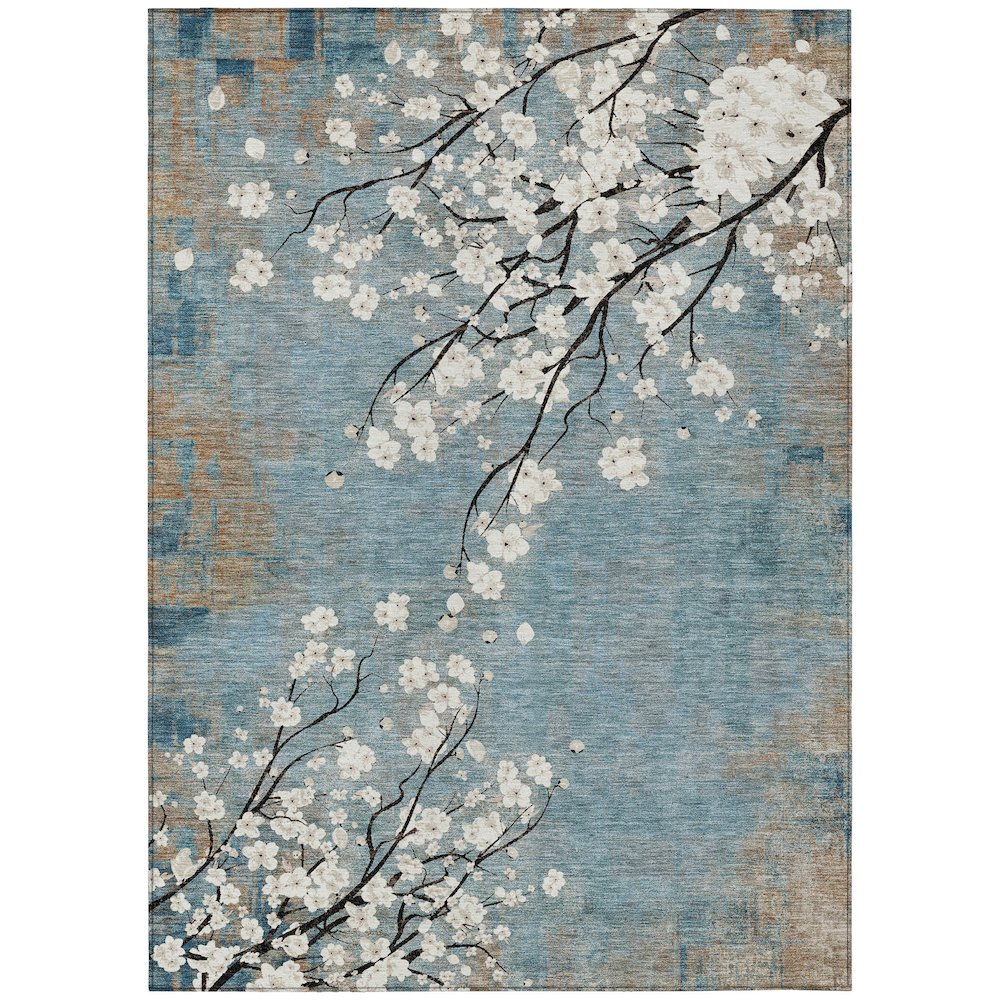 Machine Washable Indoor/Outdoor Chantille ACN2248 Blue 2'6" x 3'10" Rug. Picture 1