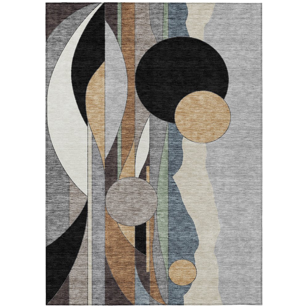 Machine Washable Indoor/Outdoor Chantille ACN2252 Gray 2'6" x 3'10" Rug. Picture 1