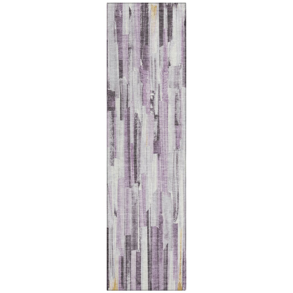 Machine Washable Indoor/Outdoor Chantille ACN2255 Purple 2'3" x 7'6" Runner Rug. Picture 1