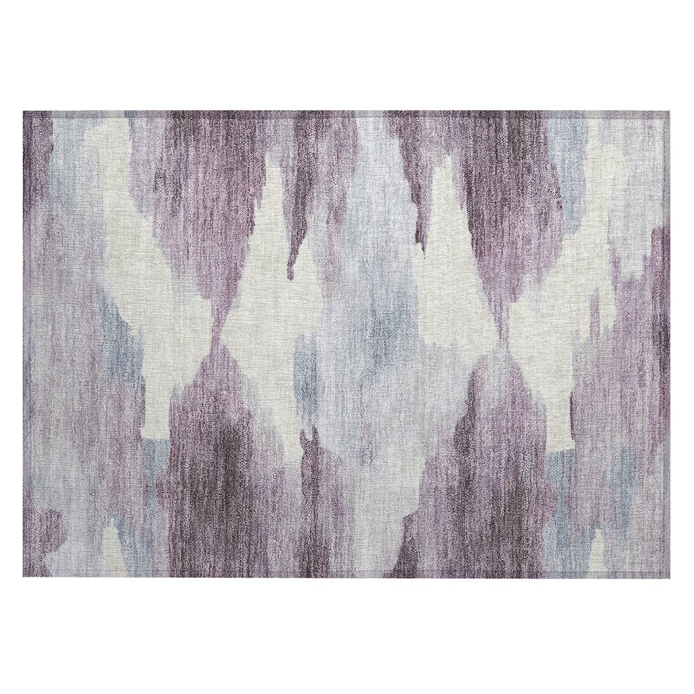 Machine Washable Indoor/Outdoor Chantille ACN2259 Purple 1'8" x 2'6" Rug. Picture 1