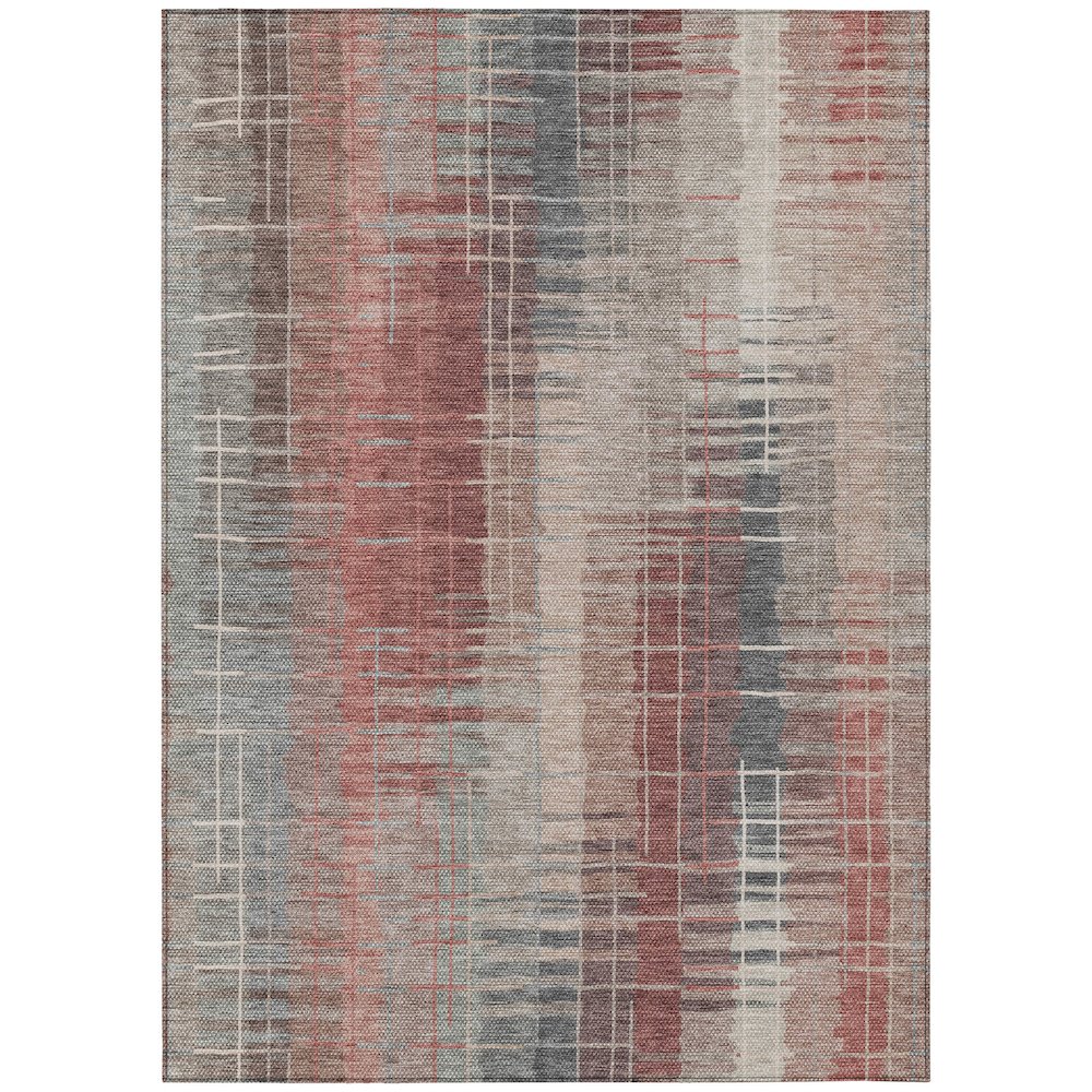 Machine Washable Indoor/Outdoor Chantille ACN2261 Orange 2'6" x 3'10" Rug. Picture 1
