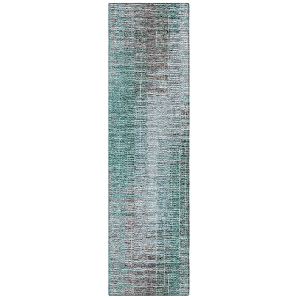 Machine Washable Indoor/Outdoor Chantille ACN2261 Blue 2'3" x 7'6" Runner Rug. Picture 1