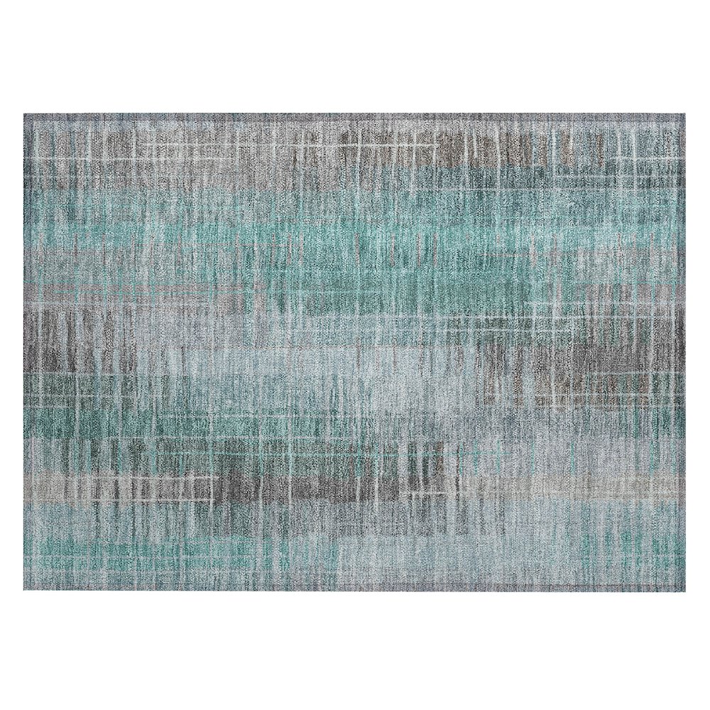 Machine Washable Indoor/Outdoor Chantille ACN2261 Blue 1'8" x 2'6" Rug. Picture 1