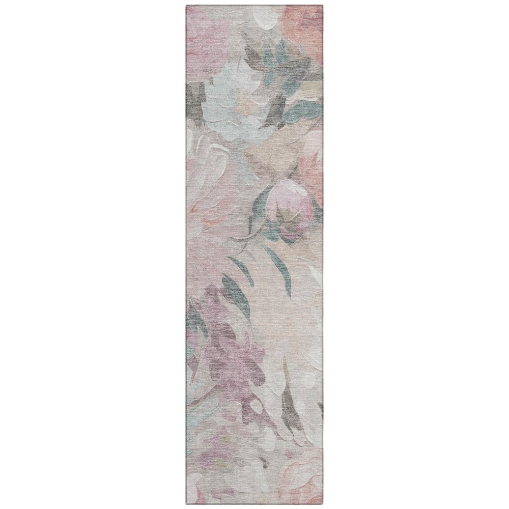 Machine Washable Indoor/Outdoor Chantille ACN2264 Brown 2'3" x 7'6" Runner Rug. Picture 1