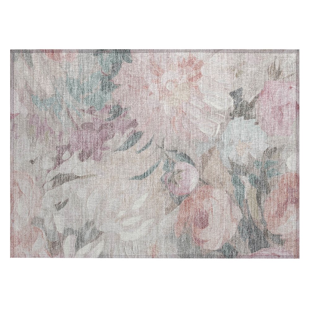 Machine Washable Indoor/Outdoor Chantille ACN2264 Brown 1'8" x 2'6" Rug. Picture 1