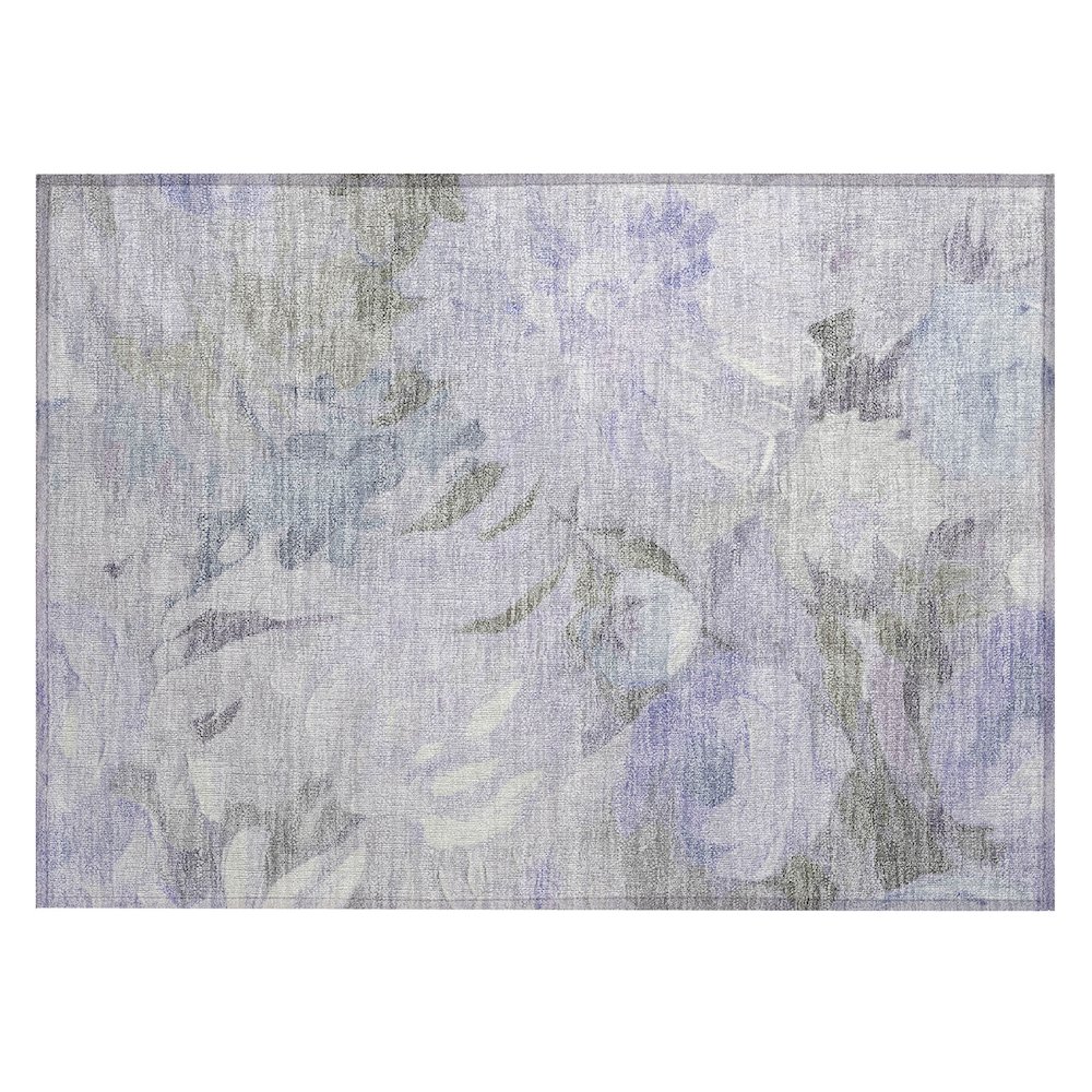 Machine Washable Indoor/Outdoor Chantille ACN2264 Purple 1'8" x 2'6" Rug. Picture 1