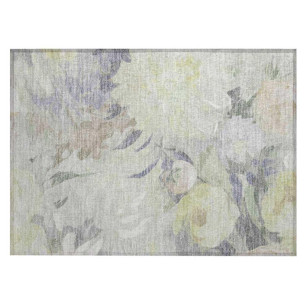 Machine Washable Indoor/Outdoor Chantille ACN2264 Green 1'8" x 2'6" Rug. Picture 1