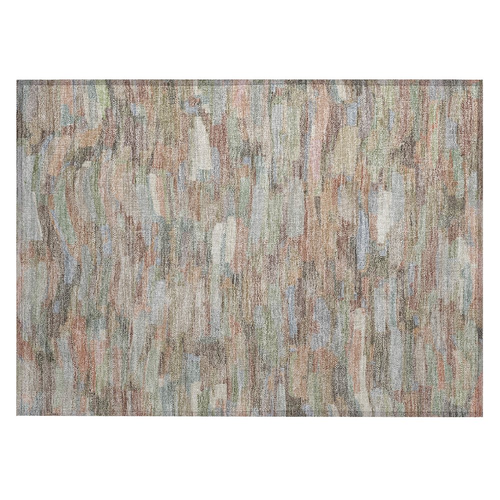 Machine Washable Indoor/Outdoor Chantille ACN2266 Orange 1'8" x 2'6" Rug. Picture 1