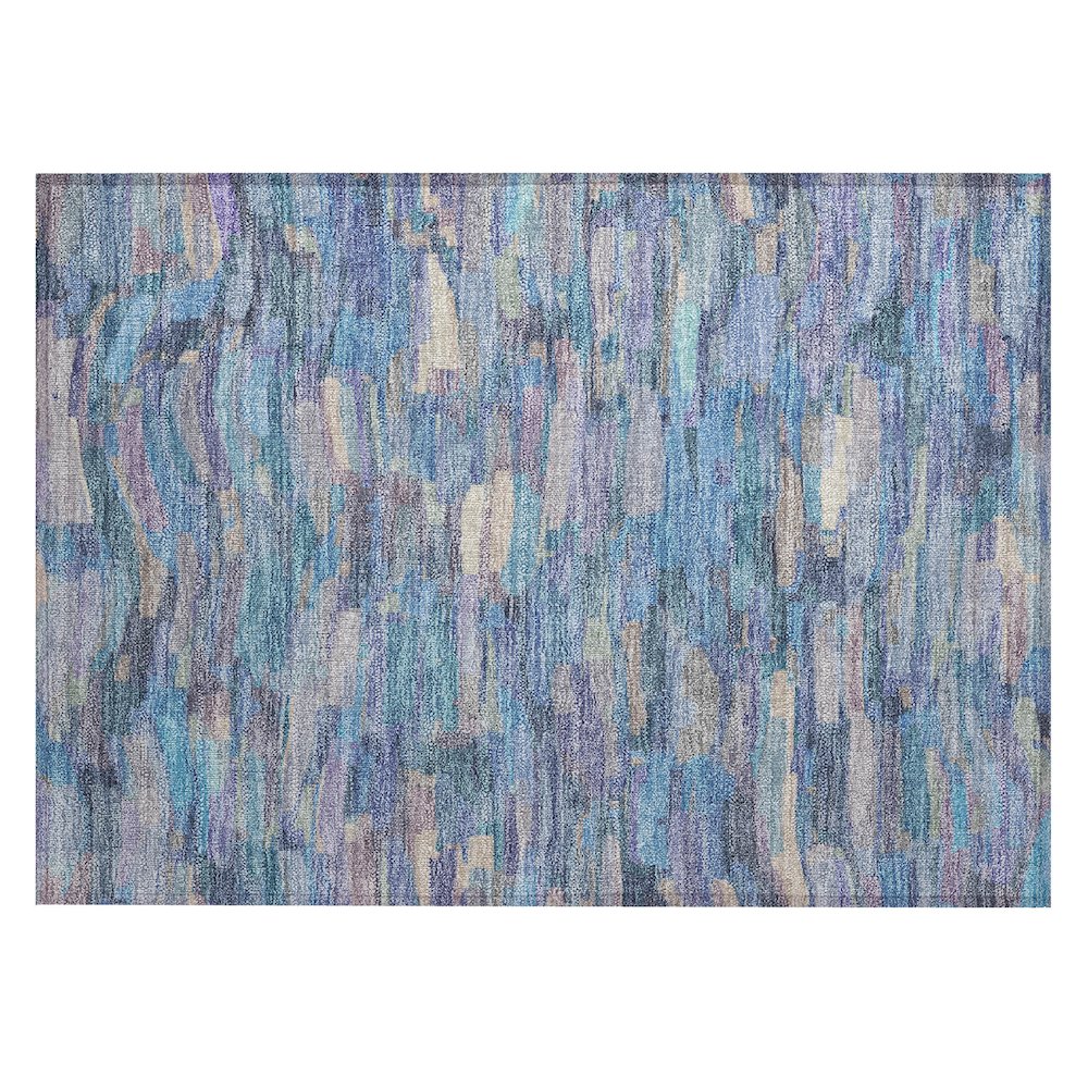 Machine Washable Indoor/Outdoor Chantille ACN2266 Blue 1'8" x 2'6" Rug. Picture 1