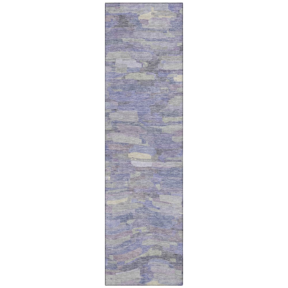 Machine Washable Indoor/Outdoor Chantille ACN2266 Purple 2'3" x 7'6" Runner Rug. Picture 1