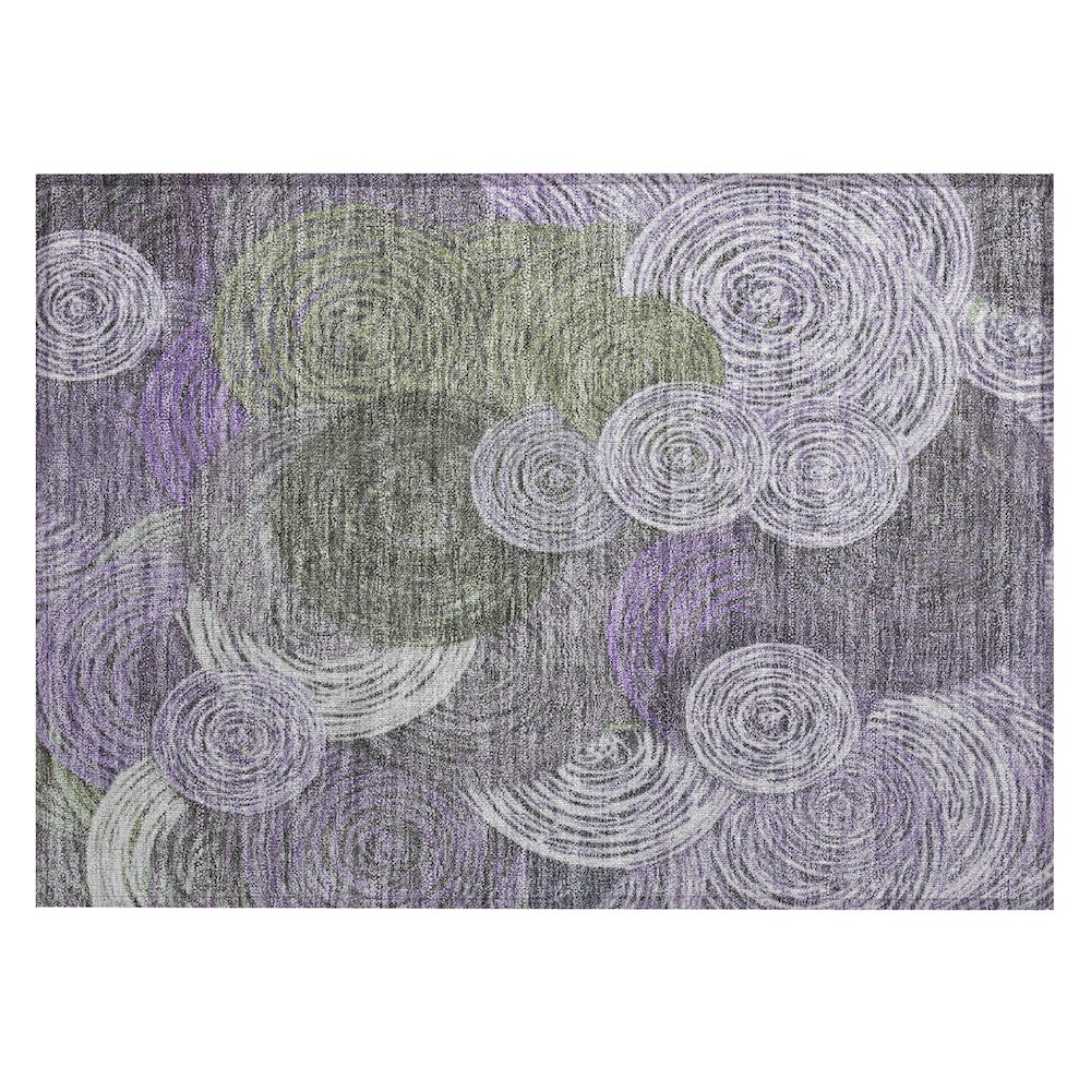 Machine Washable Indoor/Outdoor Chantille ACN2267 Purple 1'8" x 2'6" Rug. Picture 1