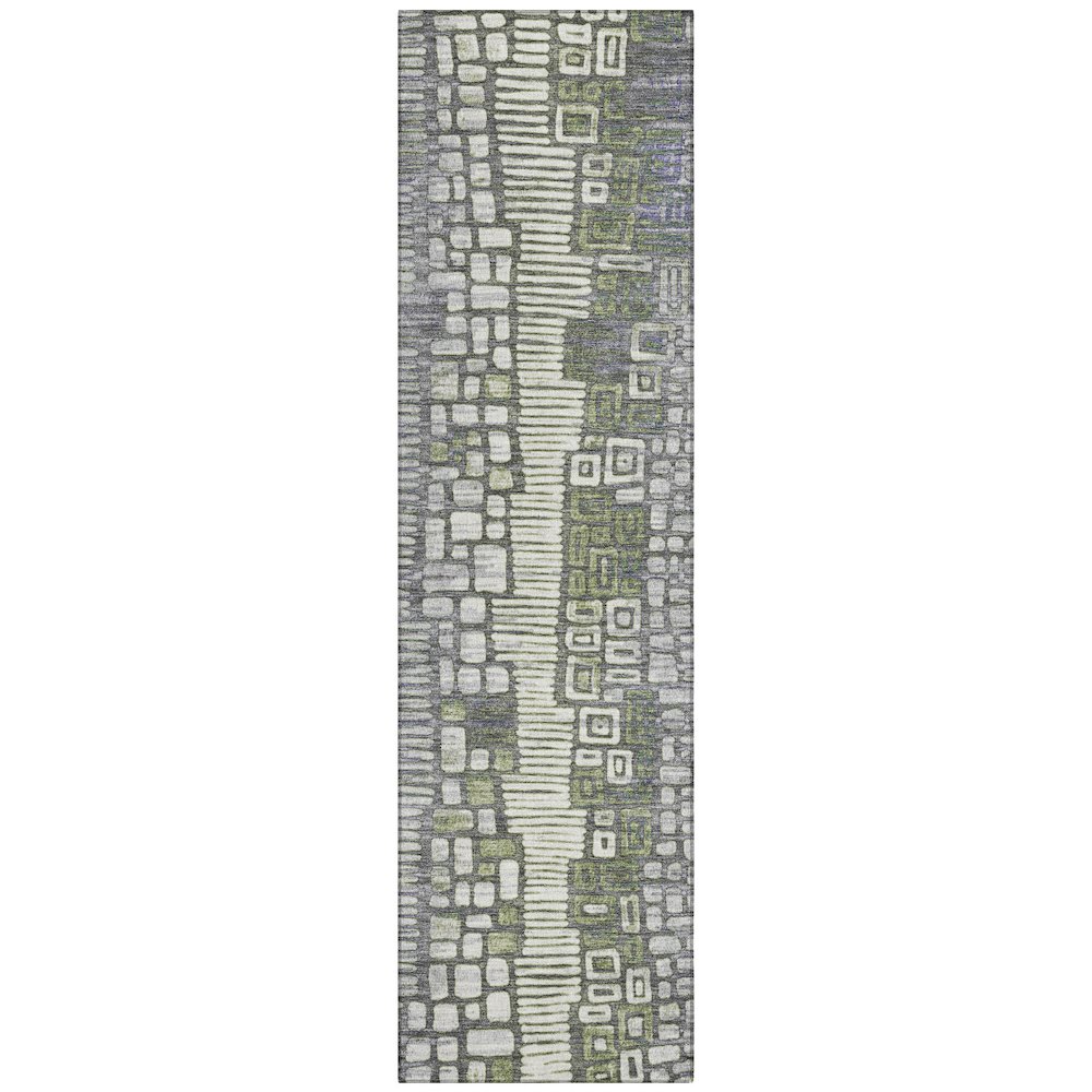 Machine Washable Indoor/Outdoor Chantille ACN2268 Purple 2'3" x 7'6" Runner Rug. Picture 1