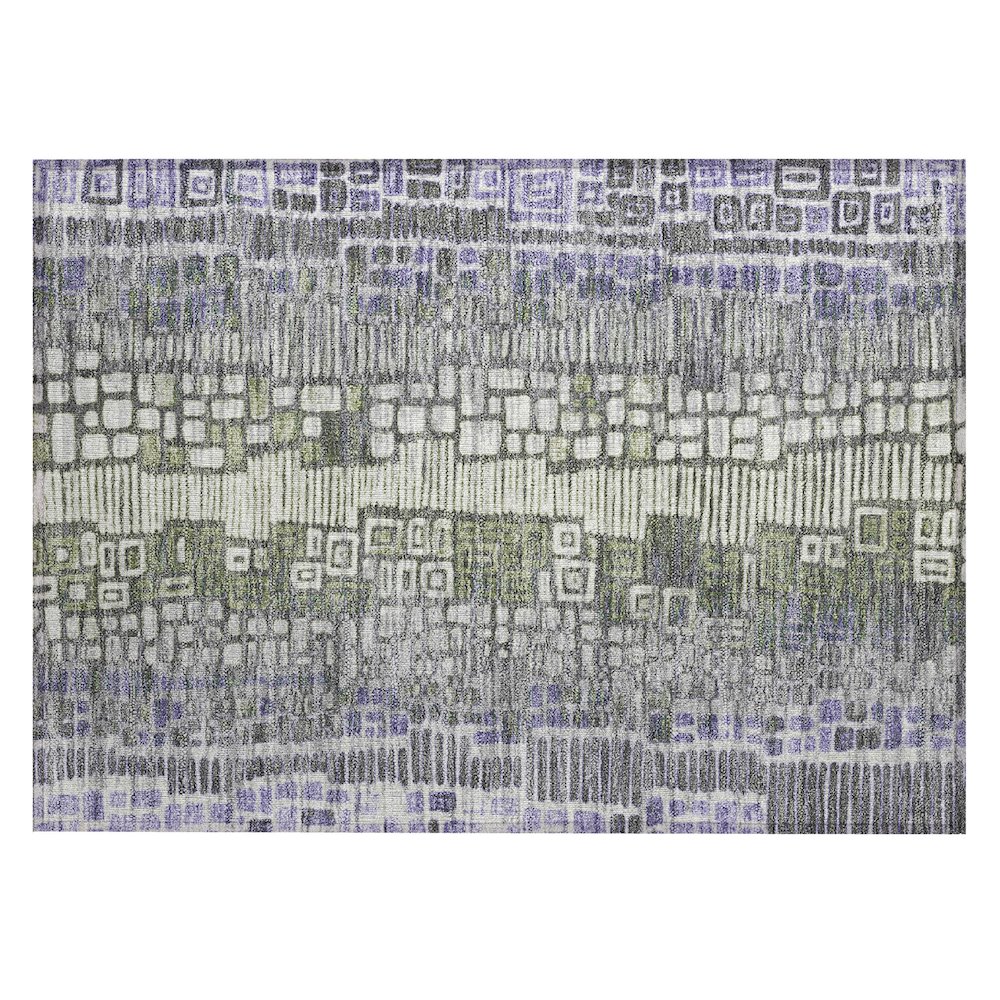 Machine Washable Indoor/Outdoor Chantille ACN2268 Purple 1'8" x 2'6" Rug. Picture 1