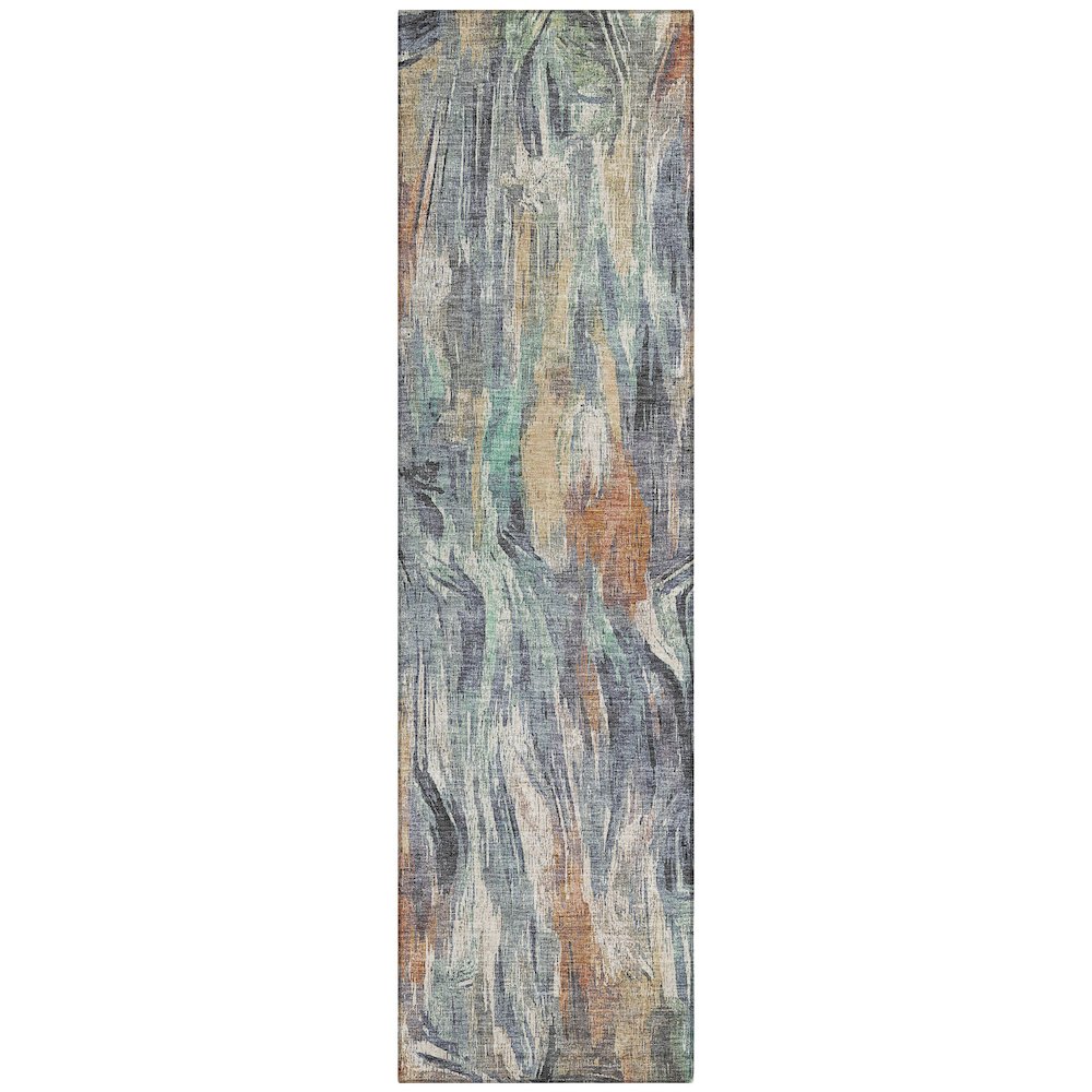 Machine Washable Indoor/Outdoor Chantille ACN2269 Orange 2'3" x 7'6" Runner Rug. Picture 1