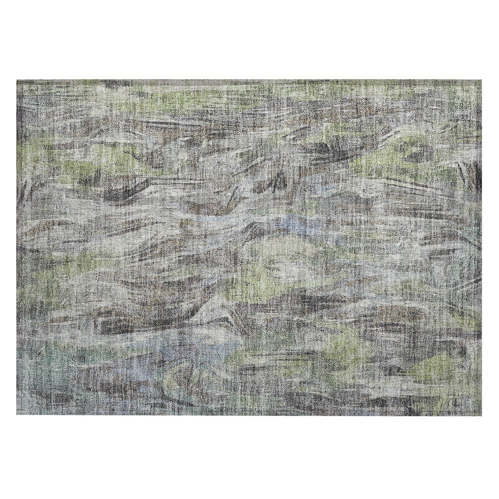 Machine Washable Indoor/Outdoor Chantille ACN2269 Green 1'8" x 2'6" Rug. Picture 1