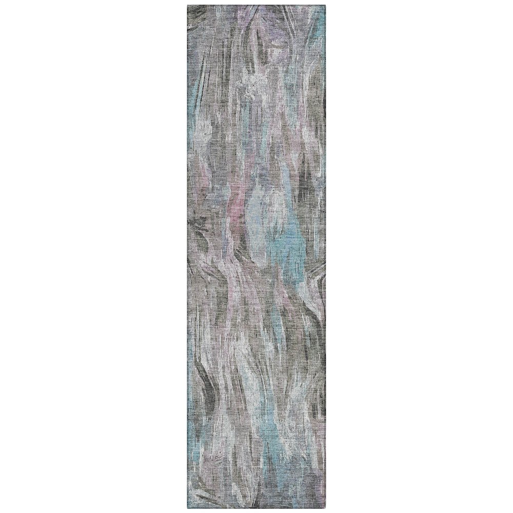 Machine Washable Indoor/Outdoor Chantille ACN2269 Brown 2'3" x 7'6" Runner Rug. Picture 1