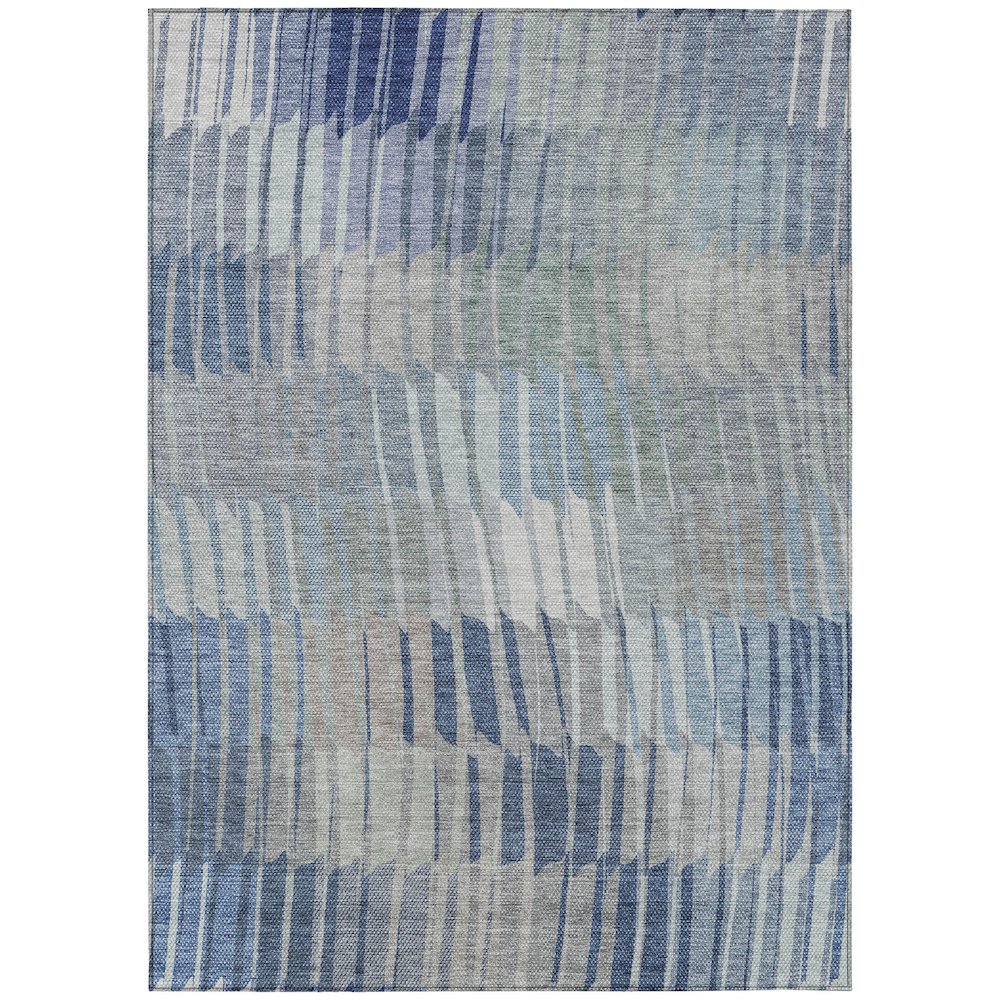 Machine Washable Indoor/Outdoor Chantille ACN2271 Blue 2'6" x 3'10" Rug. Picture 1