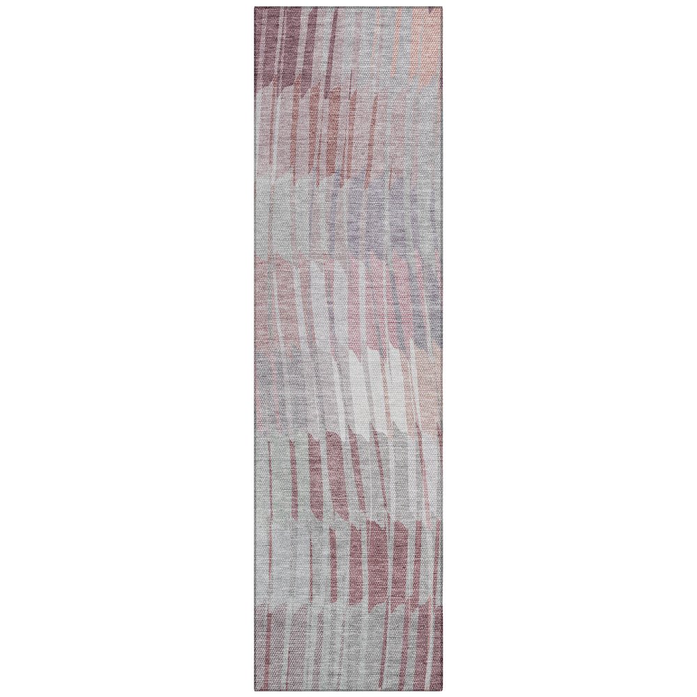 Machine Washable Indoor/Outdoor Chantille ACN2271 Red 2'3" x 7'6" Runner Rug. Picture 1