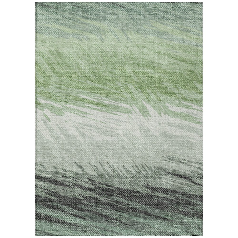 Machine Washable Indoor/Outdoor Chantille ACN2272 Green 2'6" x 3'10" Rug. Picture 1
