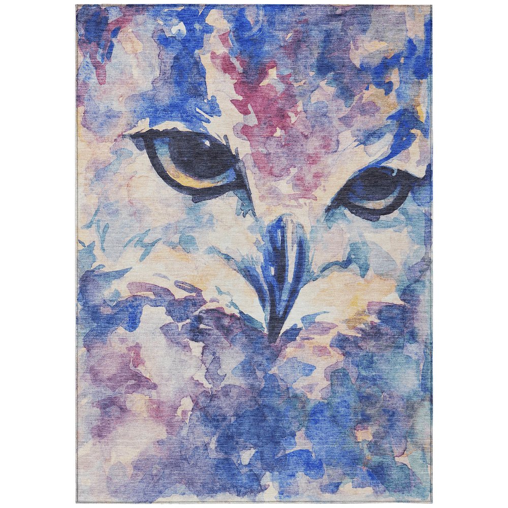Machine Washable Indoor/Outdoor Chantille ACN2274 Blue 2'6" x 3'10" Rug. Picture 1