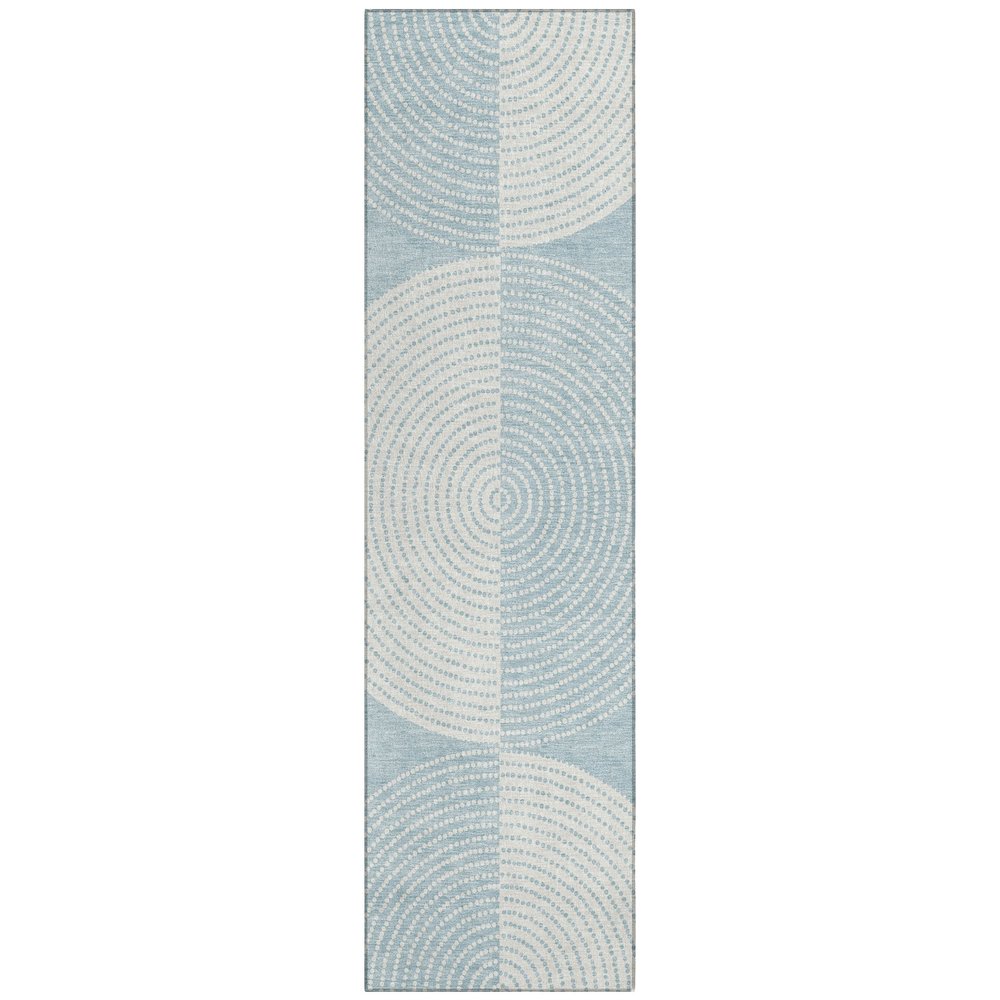 Machine Washable Indoor/Outdoor Chantille ACN2275 Blue 2'3" x 7'6" Runner Rug. Picture 1