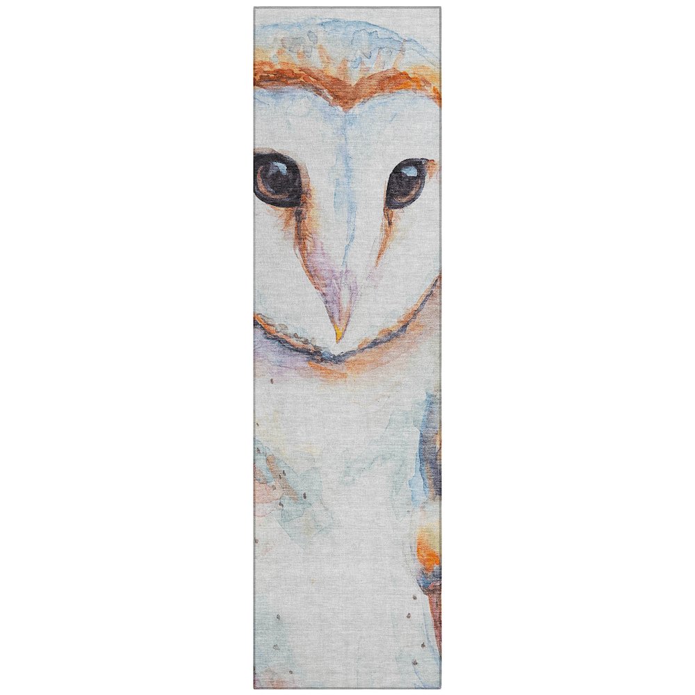 Machine Washable Indoor/Outdoor Chantille ACN2280 Ivory 2'3" x 7'6" Runner Rug. Picture 1