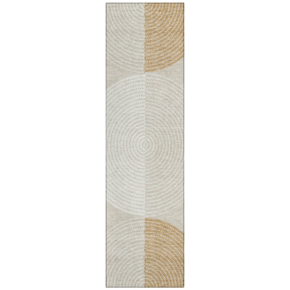 Machine Washable Indoor/Outdoor Chantille ACN2281 Brown 2'3" x 7'6" Runner Rug. Picture 1