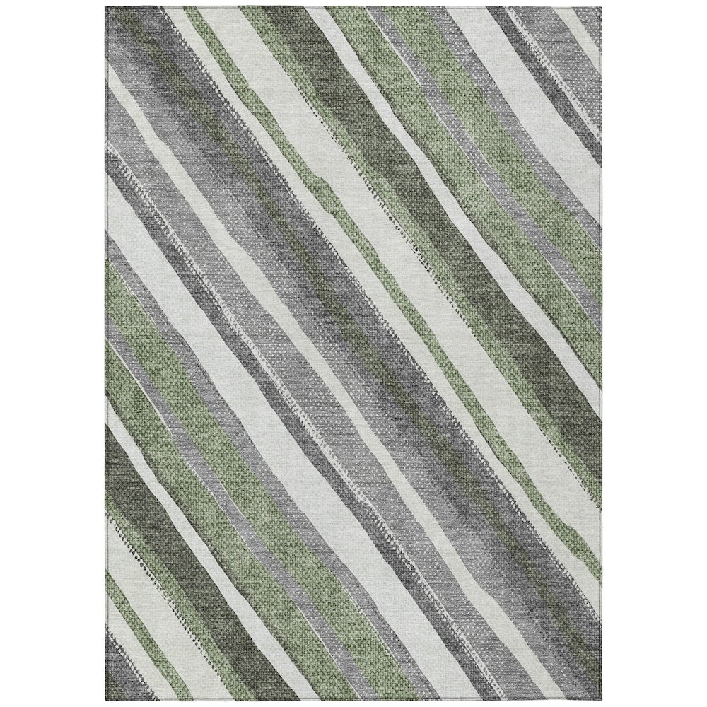 Machine Washable Indoor/Outdoor Chantille ACN2282 Green 2'6" x 3'10" Rug. Picture 1