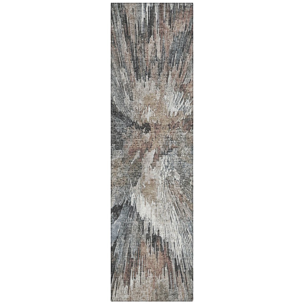 Machine Washable Indoor/Outdoor Chantille ACN2283 Brown 2'3" x 7'6" Runner Rug. Picture 1
