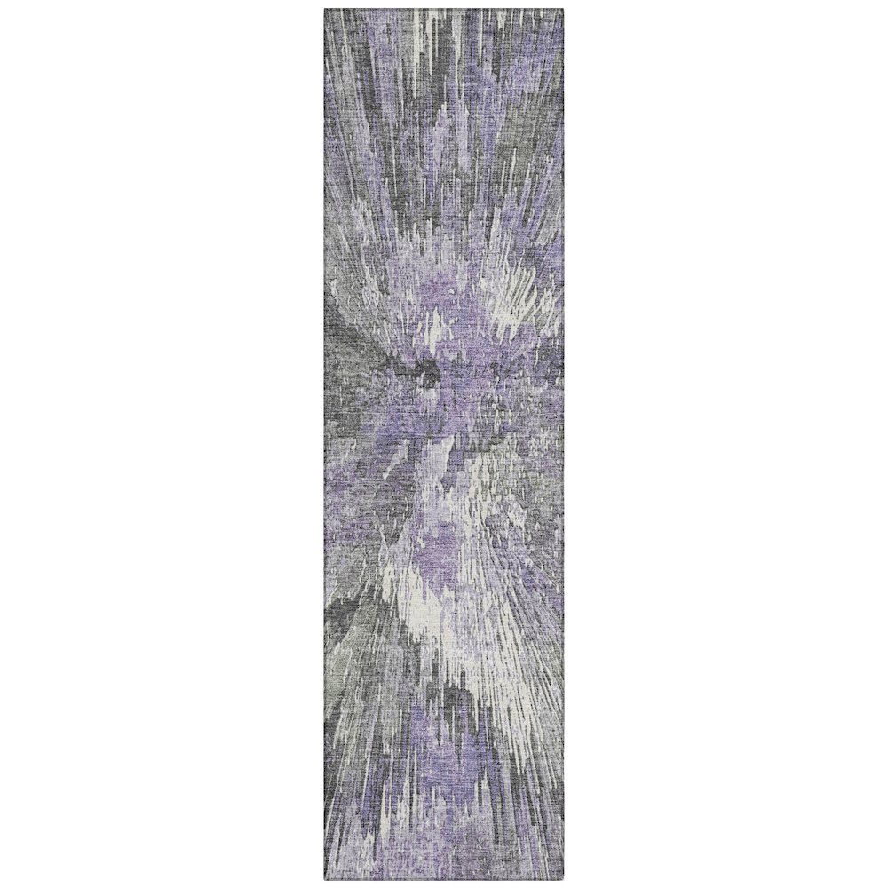 Machine Washable Indoor/Outdoor Chantille ACN2283 Purple 2'3" x 7'6" Runner Rug. Picture 1