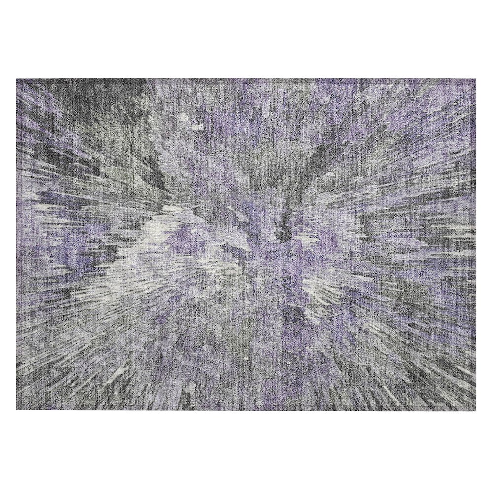 Machine Washable Indoor/Outdoor Chantille ACN2283 Purple 1'8" x 2'6" Rug. Picture 1