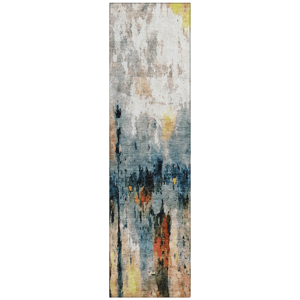 Machine Washable Indoor/Outdoor Chantille ACN2284 Ivory 2'3" x 7'6" Runner Rug. Picture 1